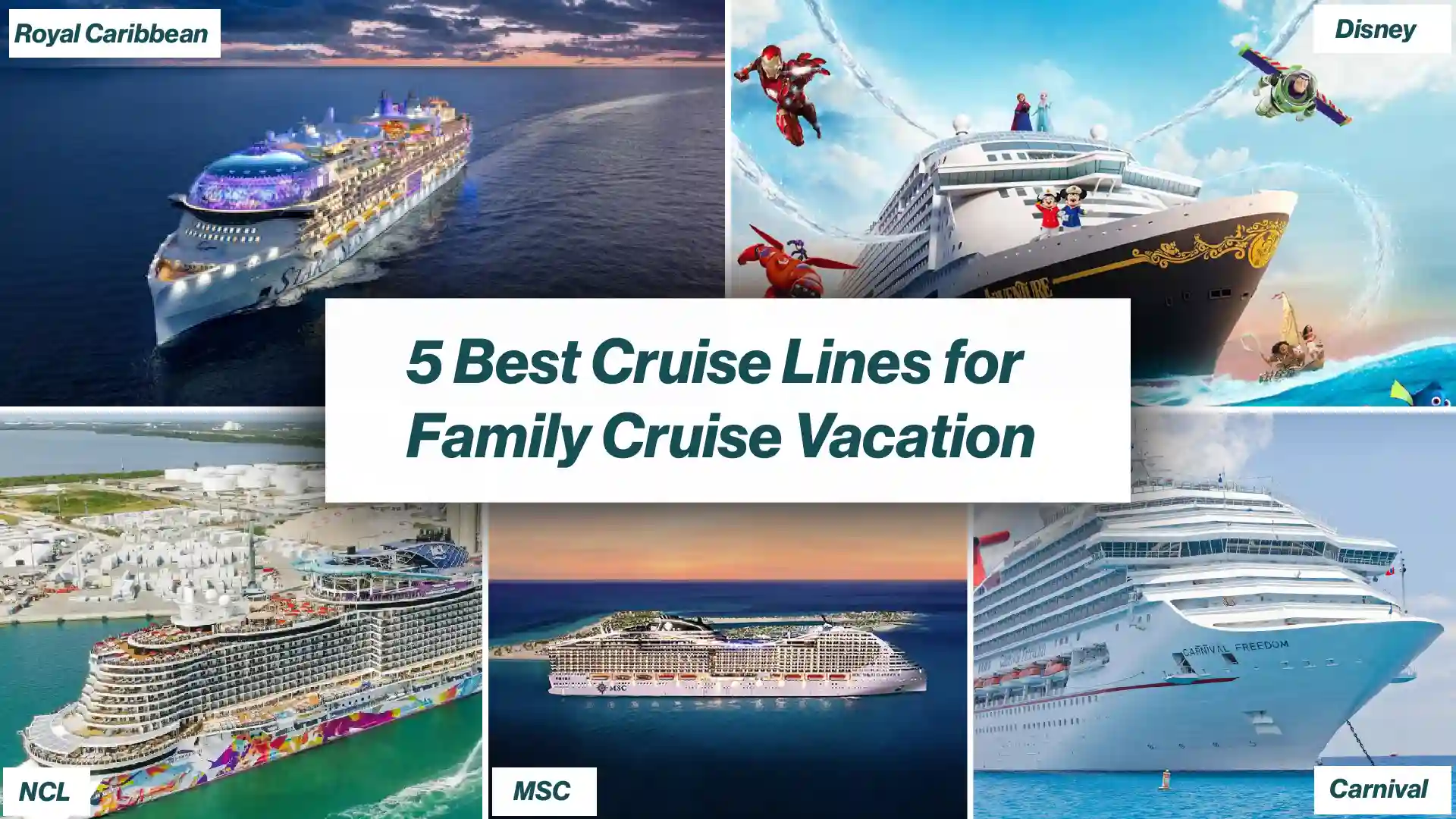 5 Best Cruise Lines for Family Cruise Vacation